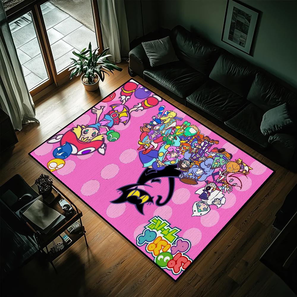 

Game P-Puyo Puyo Small Carpet Bedside Kitchen Bath Living Home House Bedroom Floor Mat Doormat Rug Decoration SJR40x60CM