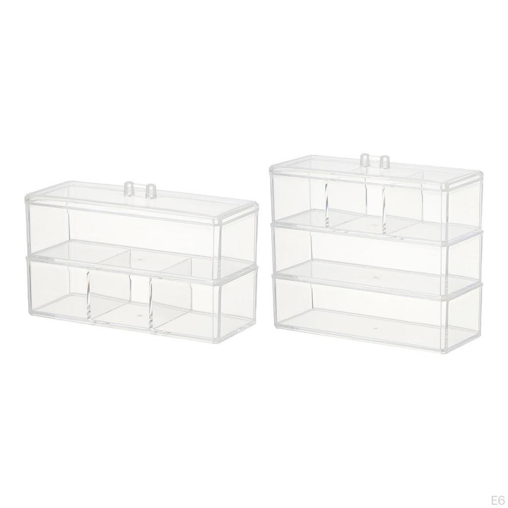 Clear Acrylic Cosmetic Storage Organizer for Lipstick and Jewelry