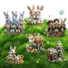 Easter Acrylic Garden Stake Decoration Multi-Function Yard Ornaments Waterproof Courtyard Statue for Outdoor Decoration