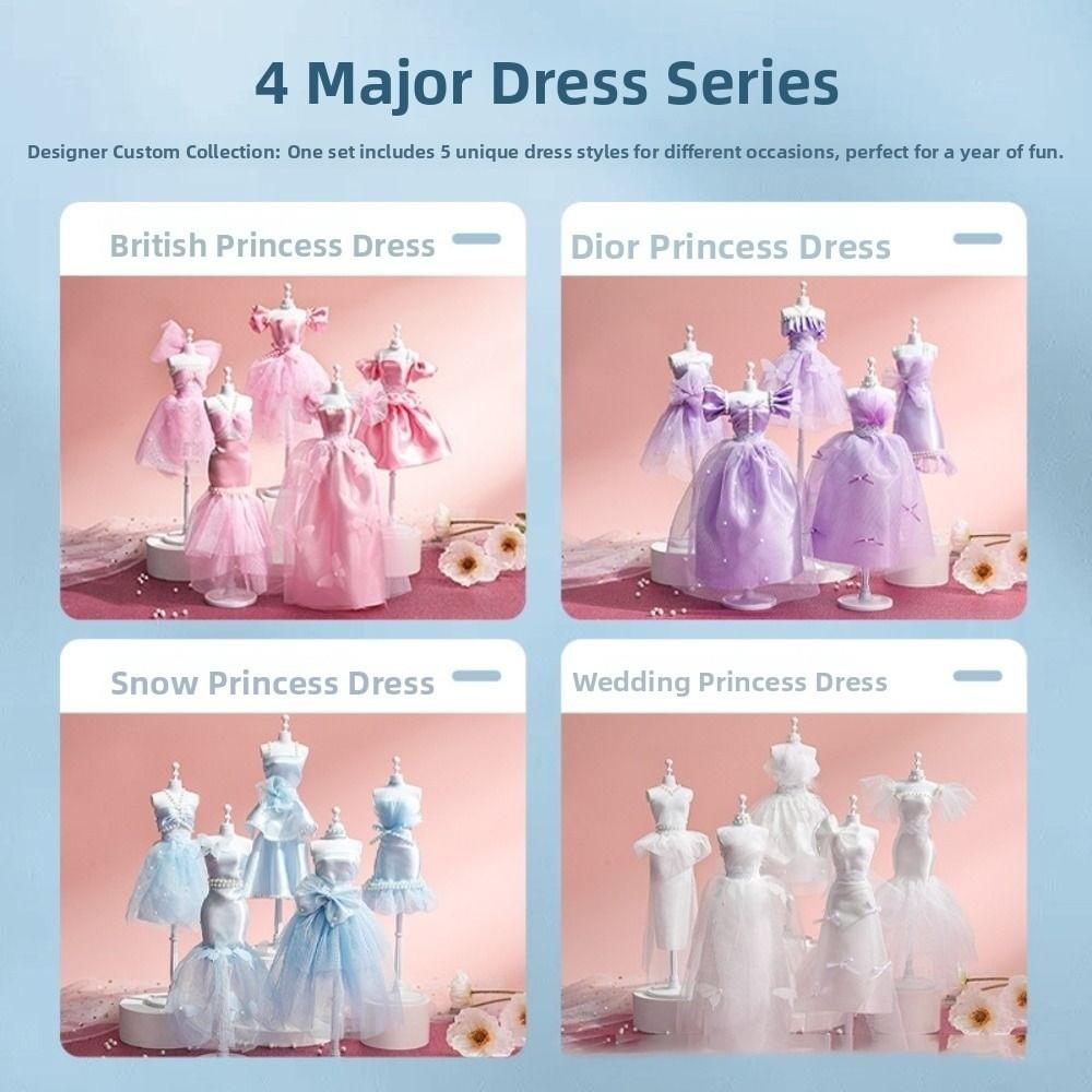 Handmade DIY Doll's Clothes Kit Skirt Doll's Dress Material  Doll Accessories