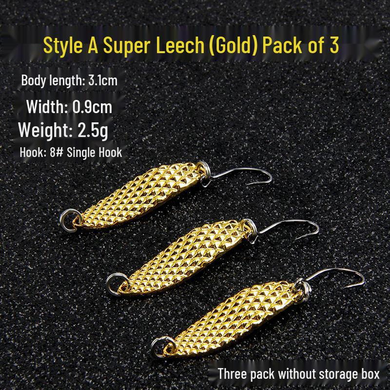 

Red Dot Leech Long-Cast Spinner Fishing Lure - Hard Artificial Bait