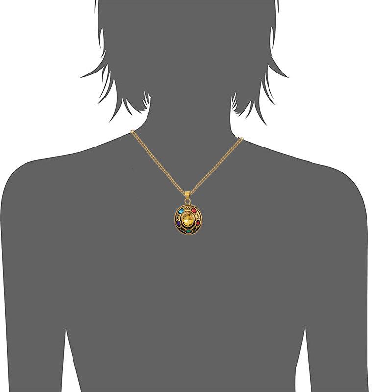 Thanos Infinity Gauntlet Necklace - Colorful Avengers Pendant