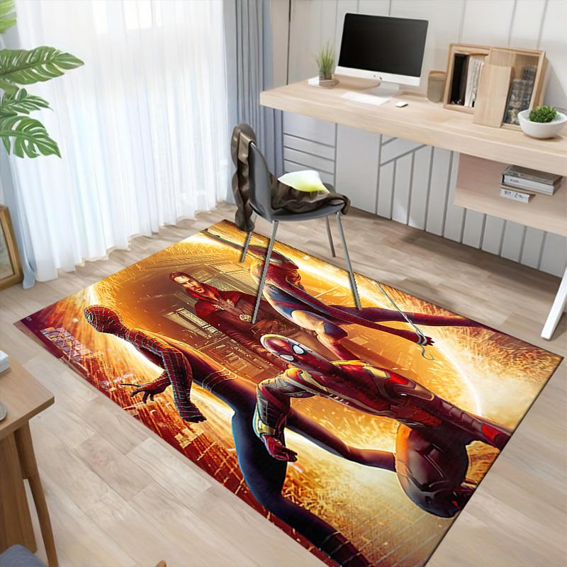 1pc Spiderman Carnage Action Carpet for Playroom Bedroom Living Room Sofa Home Decor,kids Game Area Rug Non-slip Floor Mat Y826145