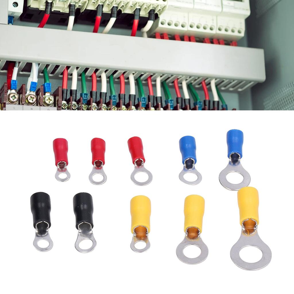 102Pcs Wire Connector Electrical Crimp Ring Terminal Tool Set Kit for Home Vehicle