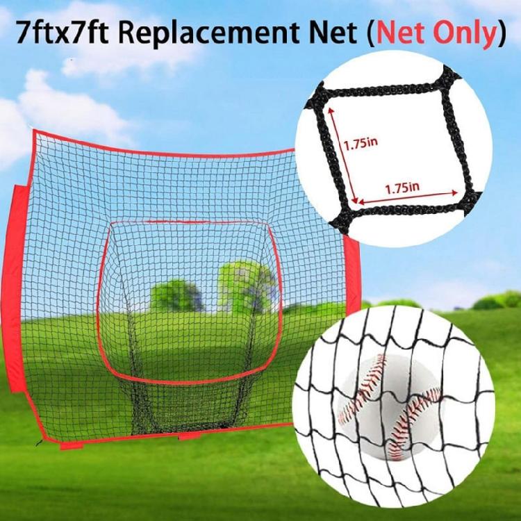 Rebounds Trainings-Baffle-Netz 7ftx7ft Schwerlast-Übungsnetz Baseball-Ersatznetz zum Werfen, Schlagen, Feldspiel