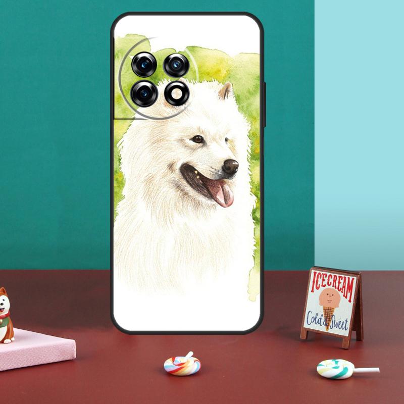 

Cartoon Samoyed Dog For OnePlus 13R 12R 10R 13T 10T 8T 11 12 13 15 Case For OnePlus Nord 5 CE 2 3 4 Lite N20 N30 OnePlus 8Pro