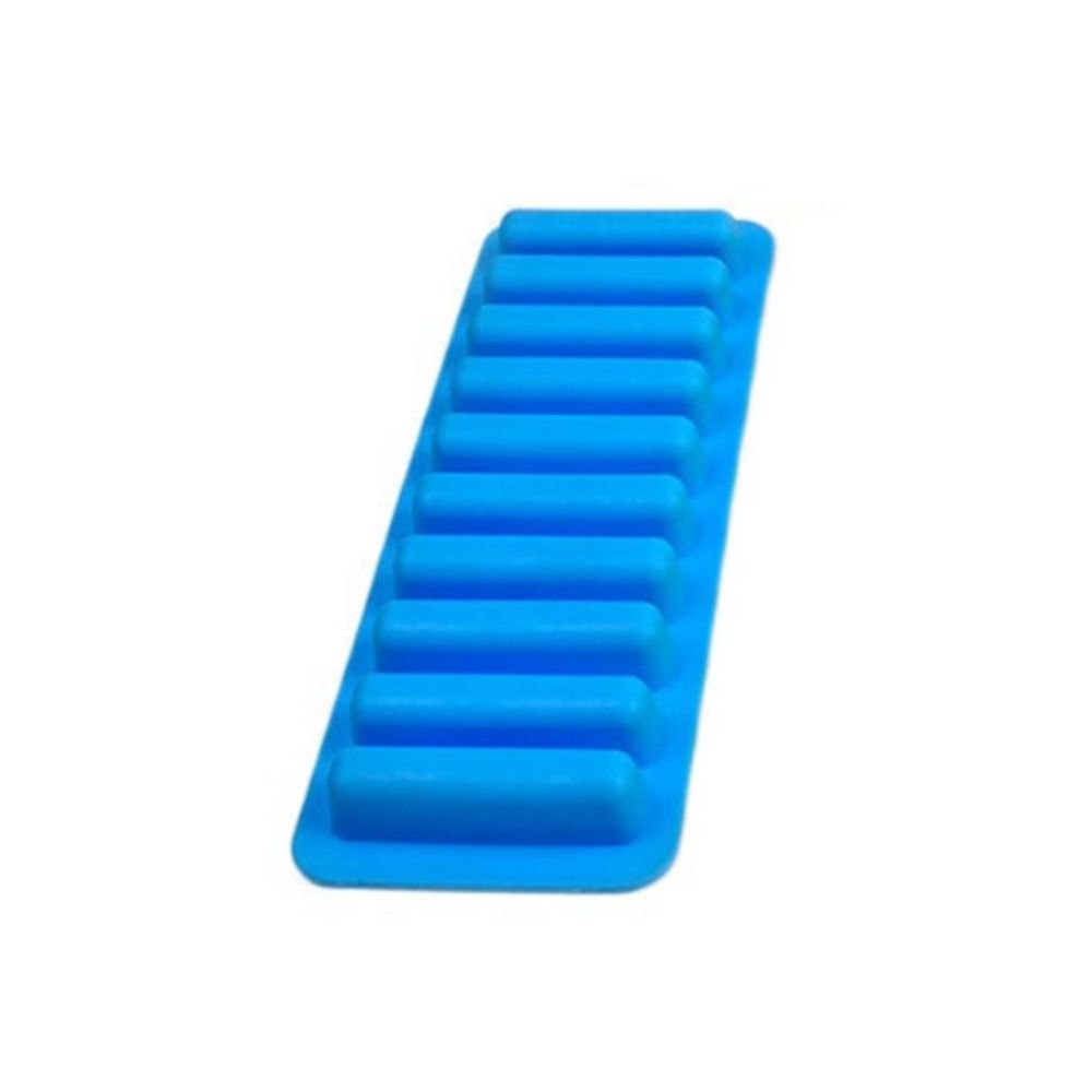 Silicone 10 Grids Stick Shape Ice Mold DIY Ice Cube Tray Ice Maker Popsicle Mold  Baking