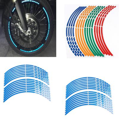 Wodoodporne odblaskowe motocyklowe obręcze motocyklowe Stirpe białe naklejki motocyklowe naklejki samochodowe