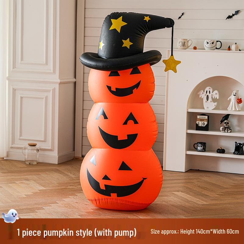 Halloween Haunted House Outdoor Inflatable Pumpkin Ghost Decoration Props