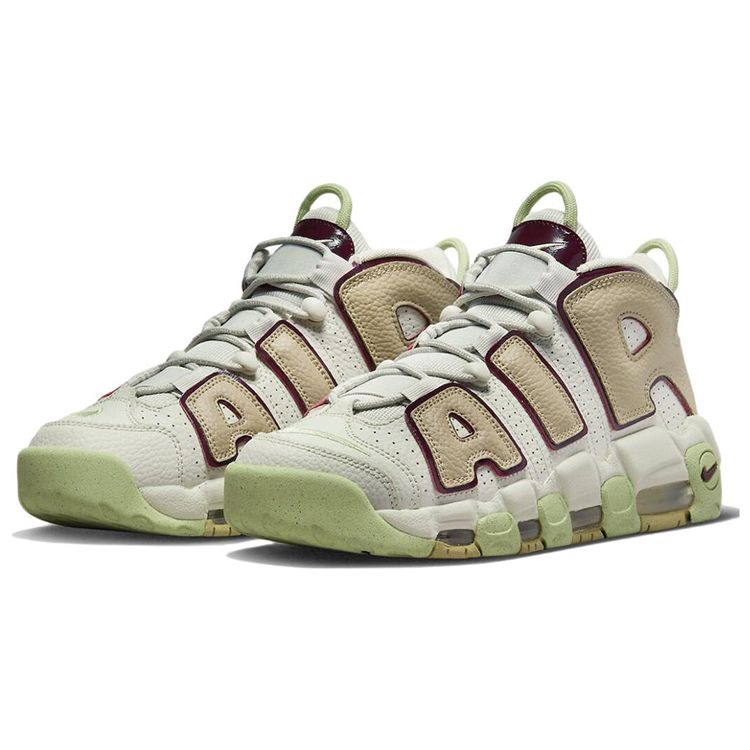 Nike  Air More Uptempo Light Bone Alligator Women Sneakers Cream Limestone Dark-Beetroot DX8955-001