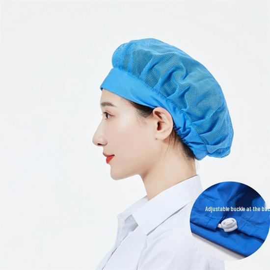 Unisex Verstellbare Atmungsaktive Staubdichte Kappe für Köche und Lebensmittelwerkstätten