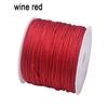 Corda di seta 45M/0,8MM trecciata in nylon per Fai da te per Forniture per la creazione di gioielli Nappe Perline Artigianato intrecciato Corda di nylon satinato CS003