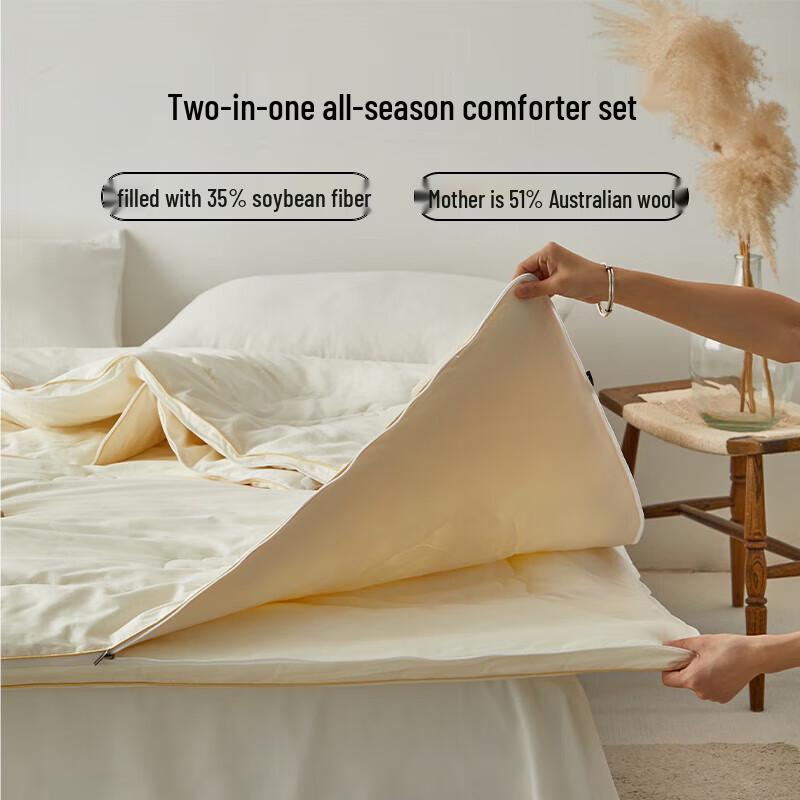 

Dohia Australian Wool & Soybean Fiber Mother-Child Duvet Set