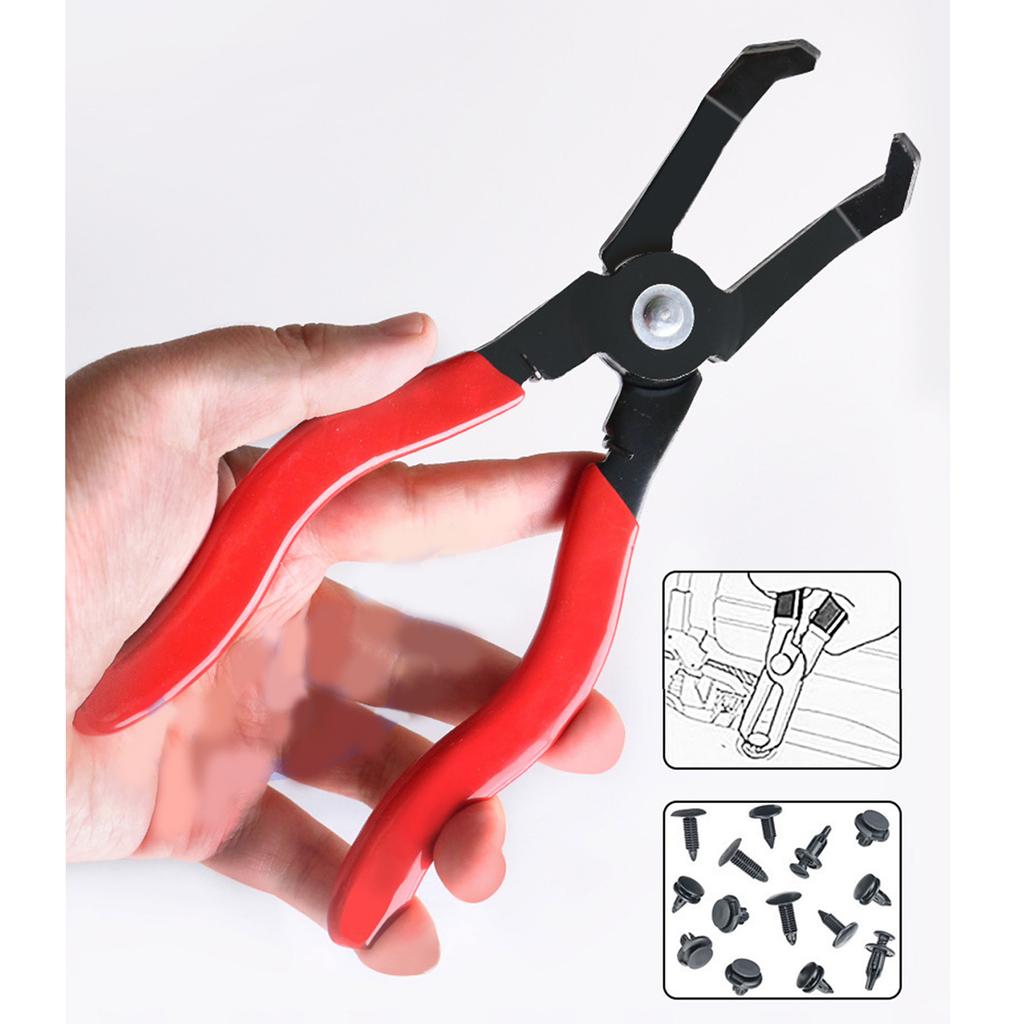 Professional Automotive Push Pin Tool for Retainer and Anchor Removal Heavy Duty 30 Degree Push Pin Remover Tool Pliers