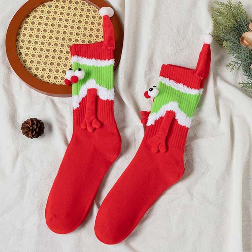 Breathable Long Tube Hose Socks New Year Gifts Cartoon Xmas Socks  Students