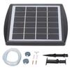 Solar Oxygen Pump Low Noise 2W Aquarium Outdoor Solar Oxygen Pump for Fish Tank Courtyard Outdoors