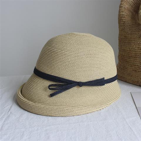 Damen Retro Faltbarer Hepburn-Stil Sonnenhut Lässiger Cooler Fischer Fischerhut Einfaches Sonnenschutz-Accessoire