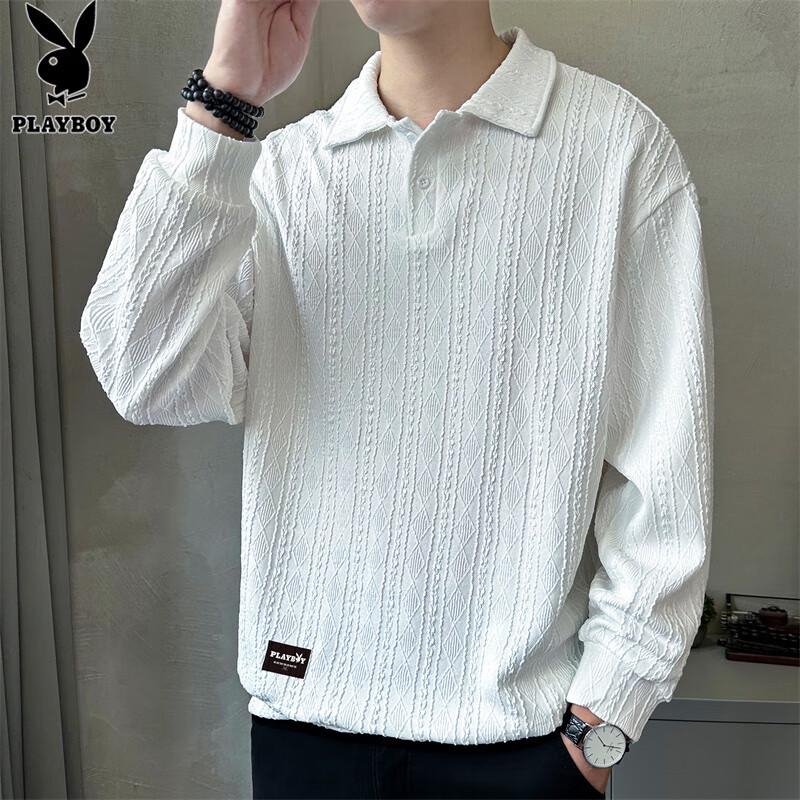 Playboy Men's Long-Sleeve Casual Sweatshirt