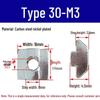 European Profile T-nut: Square T-slot Slider, Types 20/30/40/45, Sizes M3-M8