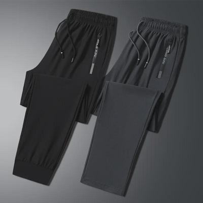 Men's 2025 Summer Lightweight Quick-Dry Ice Silk Straight-Leg Pants