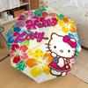 1pc Hello Kitty Floral Design Umbrella with Plastic Handle,Suitable for All Seasons Home Travel Outdoor UmbrellaSanlio557