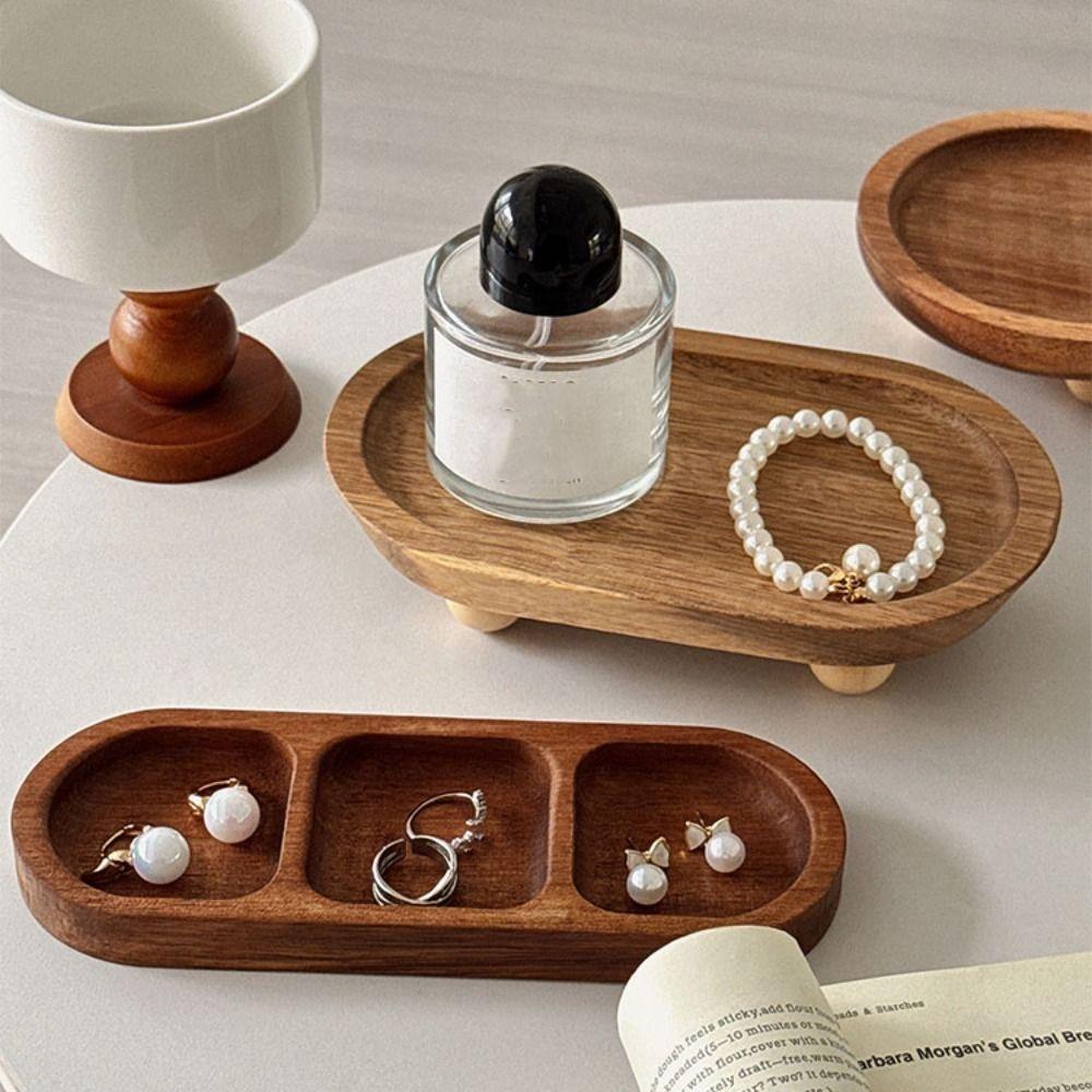 Rings Wooden Jewelry Tray Necklace Jewelry Display Rack Durable Jewelry Display Stand  Ornament