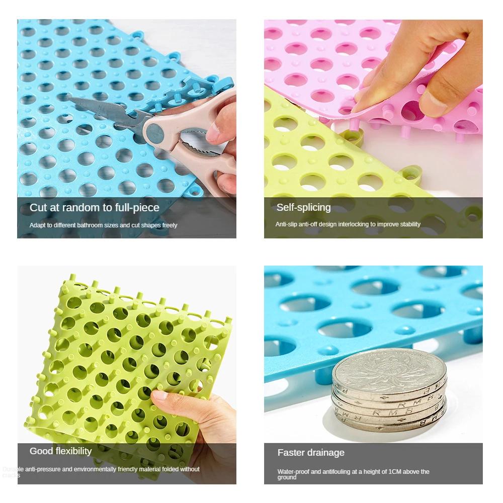 1 шт. ПВХ Сращивание ванной нескользящий коврик для ванной коврики для ванной коврик — фото 6