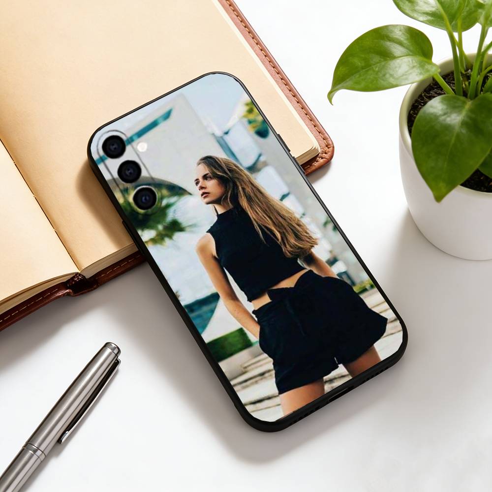 

Beauty shot Phone Case Black Silicone Soft For Samsung Galaxy A73,A72,A71,A70,A53,A52,A51 Samsung a30 a20