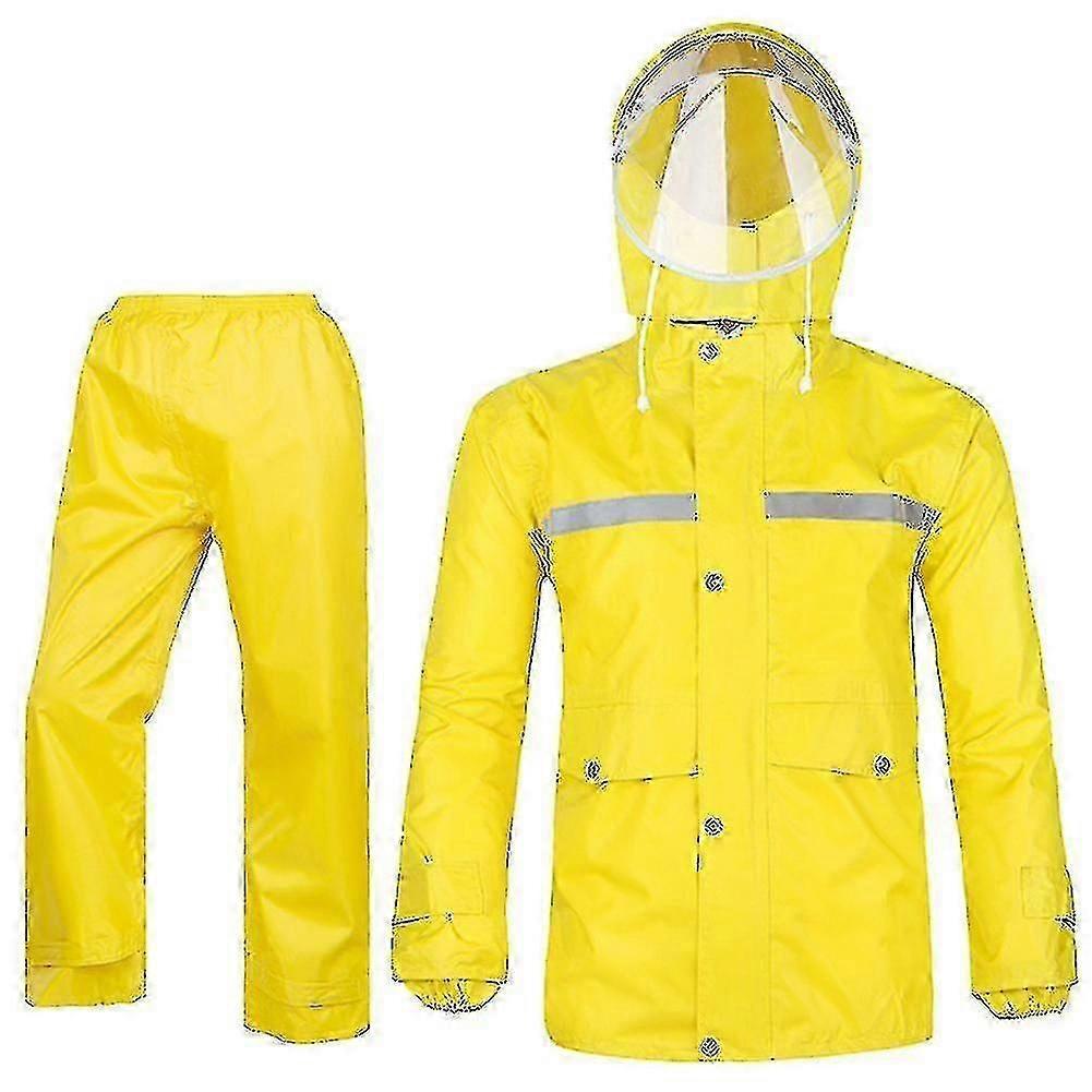Women's Rain Suit Jacket and Trouser Set, Waterproof Outdoor Anti-storm Raincoat