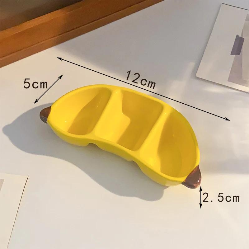 

Creative Fruit Shaped Ceramic Plate Sauce Seasoning Snack Plate Home Dining Table Fun Snack Plate Dish Kitchen Accessories