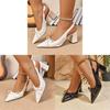 Womens High Heeled Open Toe Sandals With Fux Pu Material For Summer Fashion