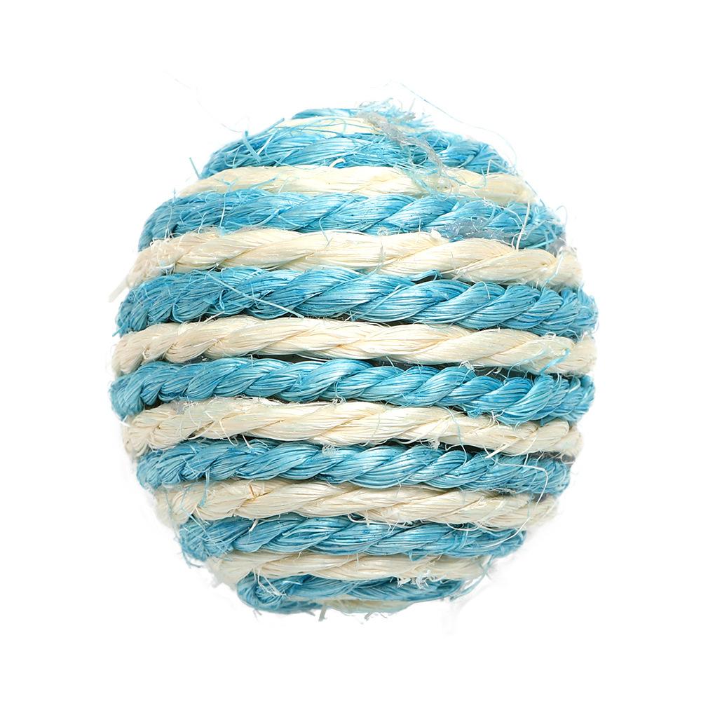 Oversized Sisal Woven Cat Toy Ball with Multi-color Options for Indoor Cats Molar Tossing Self Play
