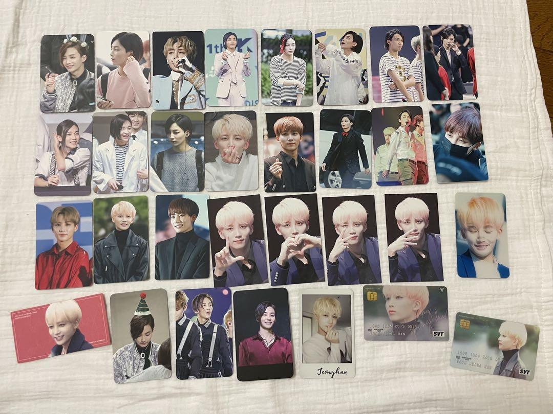 

[Б/У] Набор коллекционных карточек SEVENTEEN Jeonghan с футляром для коллекционных карточек