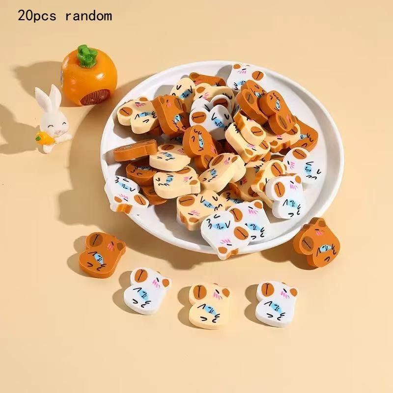 New Capibala Eraser Capybara Style Cute Lovely Office Student Supplies Cross Border Gifts Prizes Kawai Stationery Wholesale