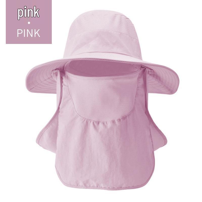Men's Summer Fishing Bucket Hat with UV Protection and Face Covering for Outdoor Hiking