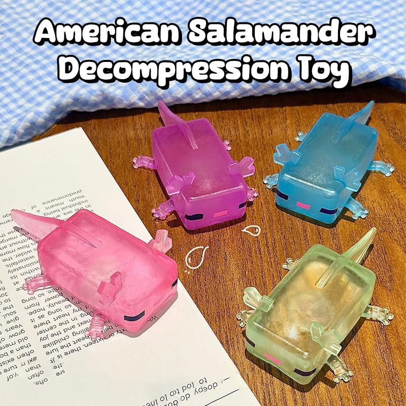 Simulation American Salamander Squeeze Toy Slow Rebound Stress Relief Toy Kid Adult Sensory Stress Squeeze Toys Creative Gifts