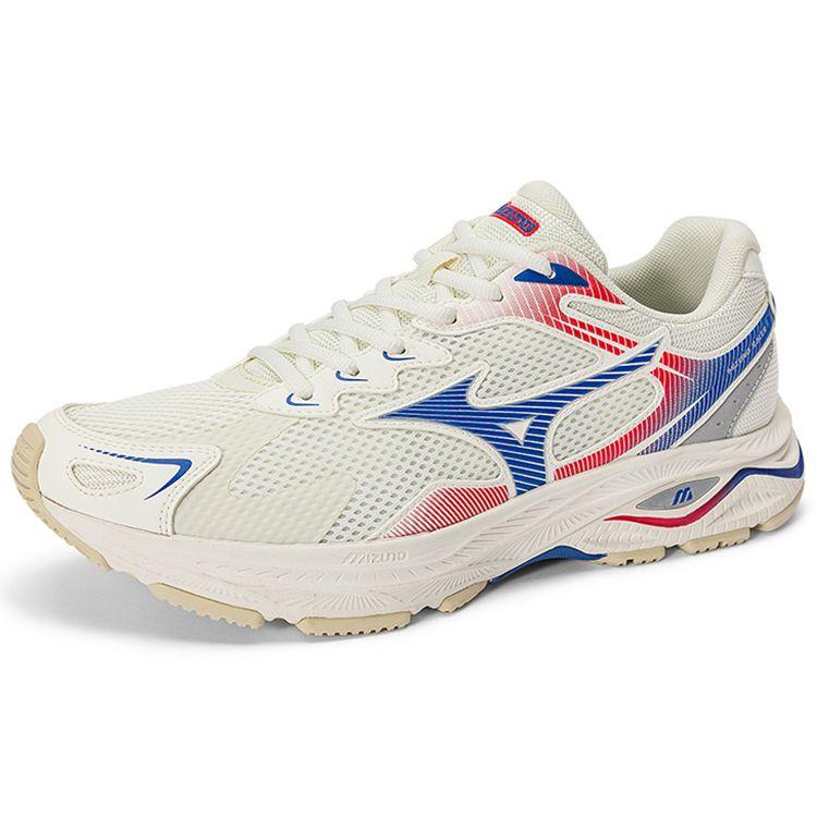 Mizuno Racer S Retro Versatile Cushioning Breathable Low-Top Casual Running Shoes Unisex Sneaker White Blue Red D1GH223504