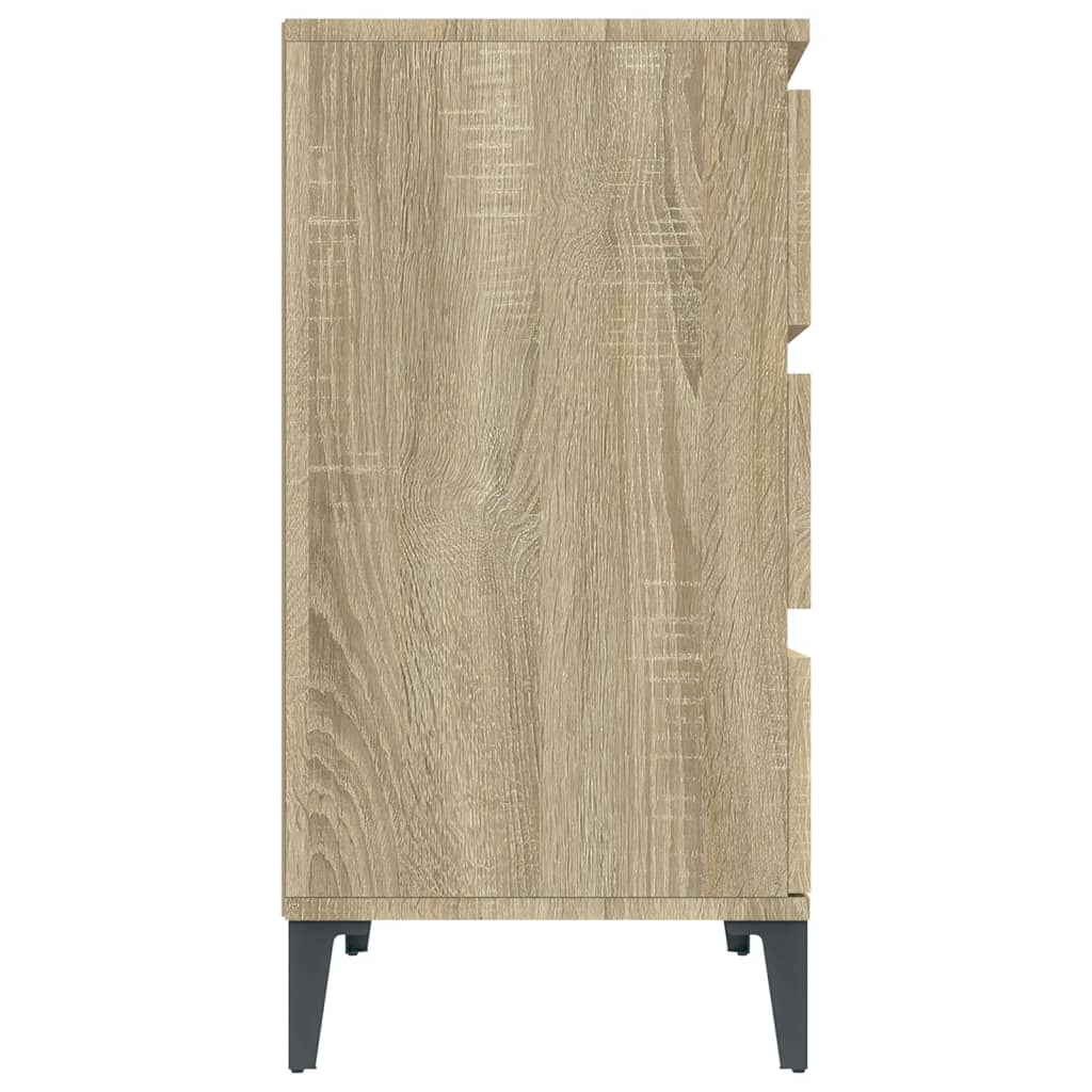 Vidaxl Chest of Drawers, Sonoma Oak, 60X35X70 Cm, Wood-Based Material