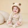 Thick Baby Hooded Hat Soft Woolen Beanie Fashion Infant Winter Hat