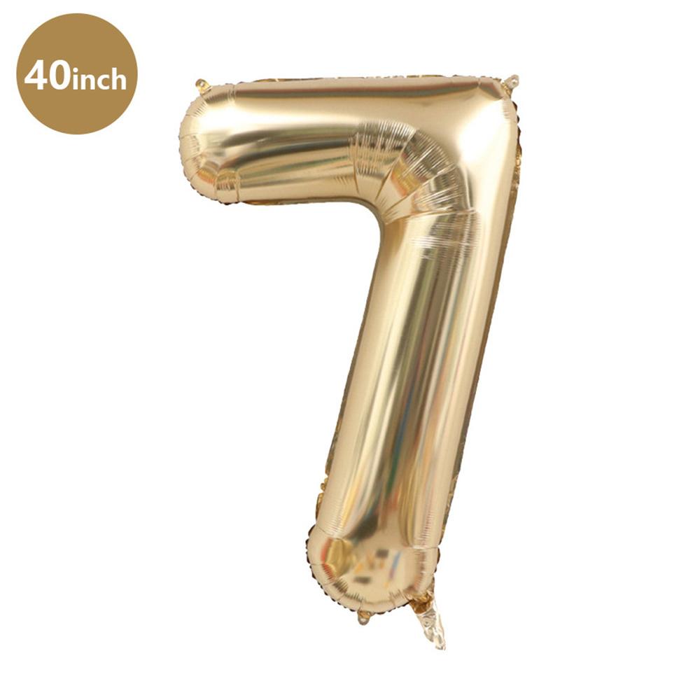 1pc 40inch Platinum Colour Number Balloons Figure Helium Balloon Digit Globos Birthday Party Decorations Baby Shower