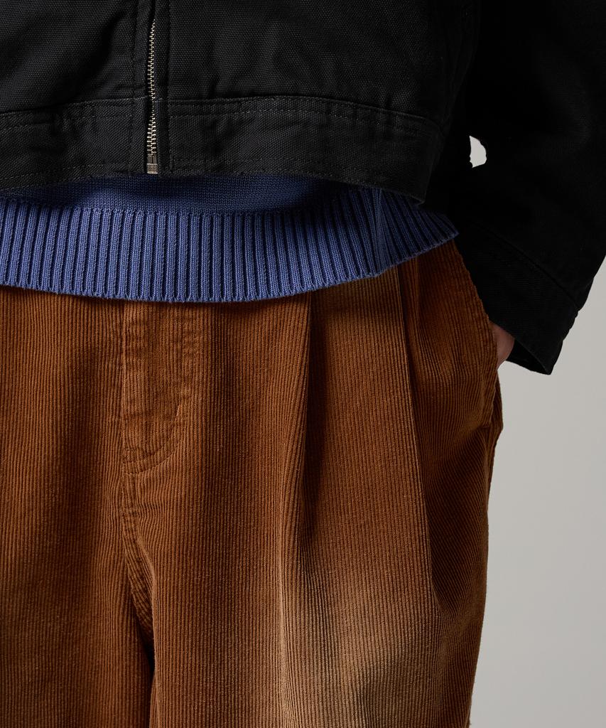 Dickies Washed Wide Double-Knee Corduroy Pants Camel