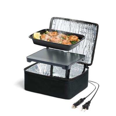 Portable Oven Lunch Box Food Heater 12V 24V 110V Mini Portable Oven Heated Lunch Box for Car/Truck/Work/Travel/Home Reheating