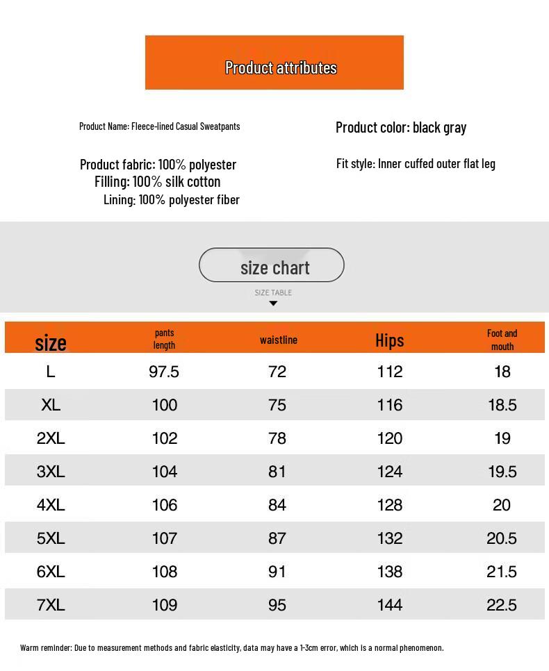 Mao Ren Men's Thickened Straight-Leg Casual Pants