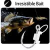 Luminously Live Shrimp Fixing Hook Heavy Duty Metal Barbed Fishhooks Catfishes Fishing Hook Fishing Accessories Enduring