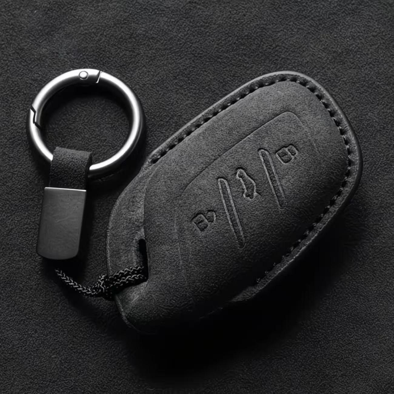 

Car Key Case For Mg 4 Mg4 Ev Mg Hs Gt Zs Ev Zx Mg5 Mg6 Leather Cover Shell Fob Keychain Keyring Car Accessories