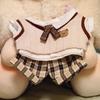 1 set Knitted Vest 20cm Cotton Doll Clothes School Uniform Plush Doll Clothes  Children's Gift