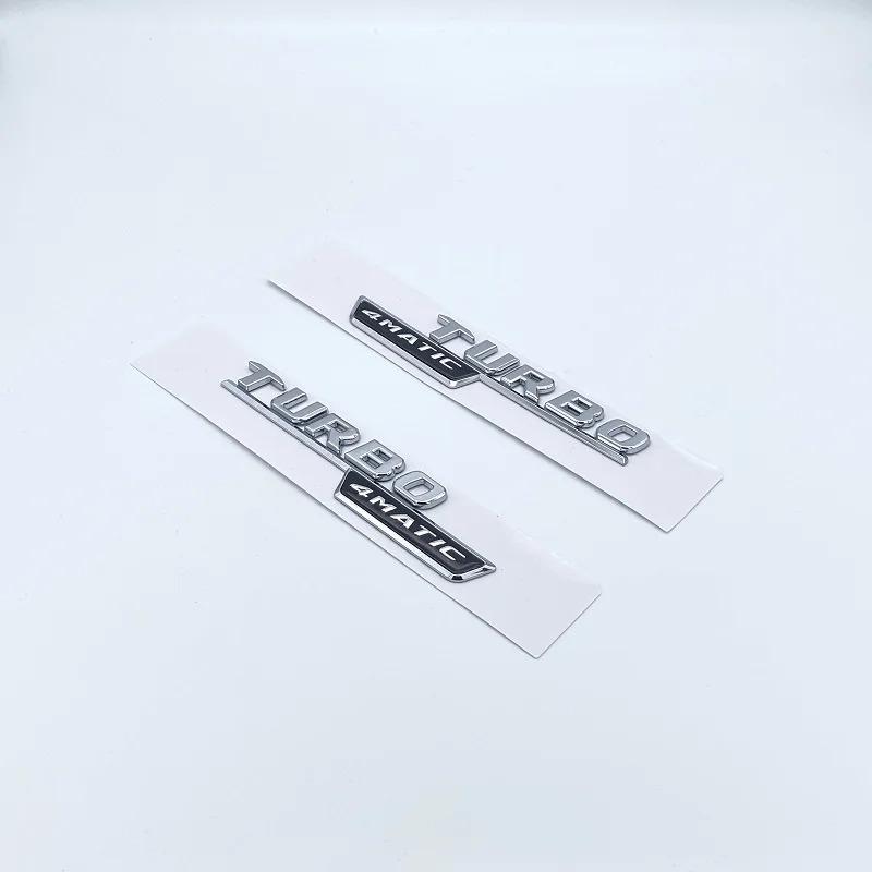 FYVE4 ABS 2016afterwards Silver Black Letters A35 Turbo 4matic Emblem for Mercedes Benz Car Fender Trunk Rear W176 W177 Logo Sticker