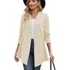 2023 Autumn/Winter Solid Color Long Sleeve Loose Cardigan Coat for Women