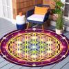 1Pc Tree of Life Circular Print Rug - home decoration Carpet For Living Room Bedroom Flooring Computer Chair Area Rug