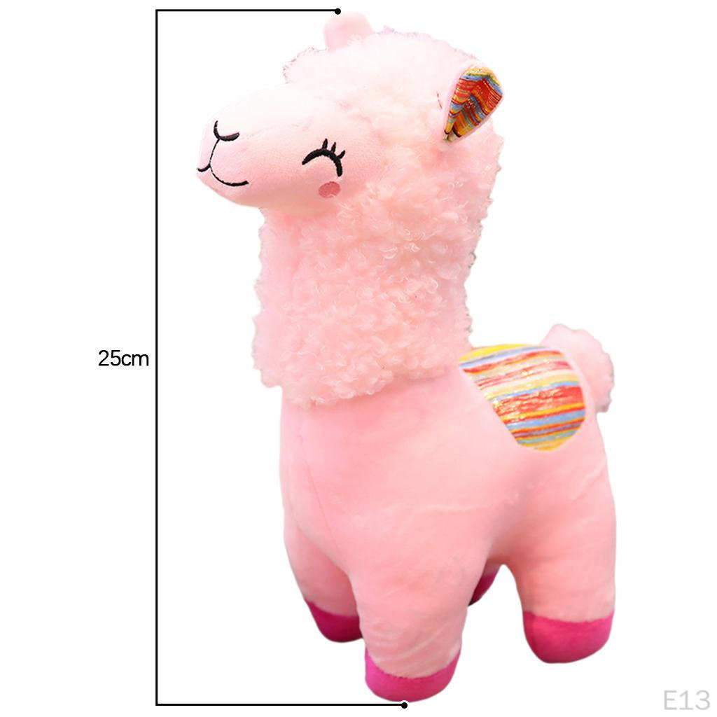 Alpaca Plush Toy Pillow Llama Doll Cushion Office Years Gift for Kids Adults